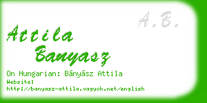 attila banyasz business card
